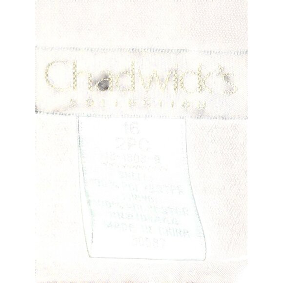 Chadwicks Womens Brown Pinstripe Blazer 16 AFC Polyester/Rayon Blend - Picture 5 of 12